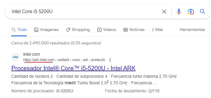 intel busqueda